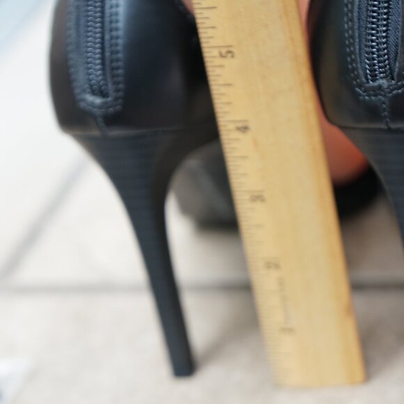 ZARA TRAFALUC  NEGRO/BLACK/NOIR  anklLeather HEELS - Picture 10 of 14